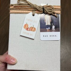 Rae Dunn Fall/Pumpkin decoration. Book stack.